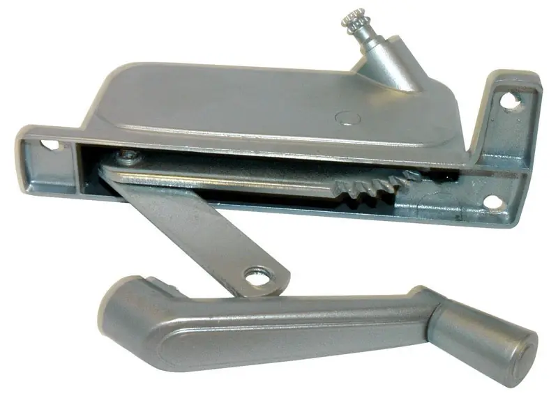 Silver Aluminum Right Awning Window Operator For Look Windows 5-1/4-in