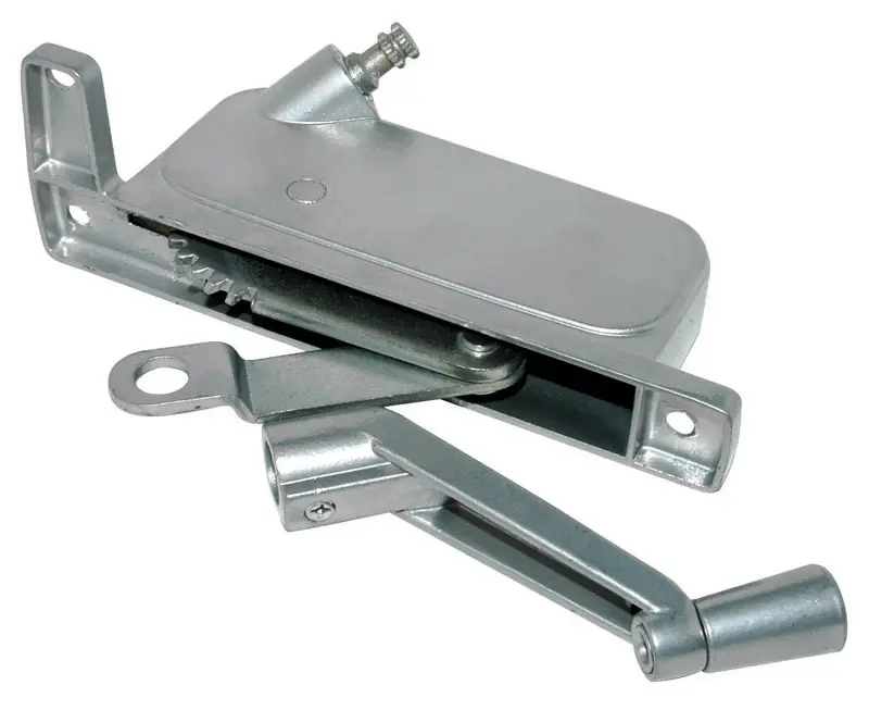 Silver Aluminum Left Awning Window Operator Model 241c For Stanley-c & E