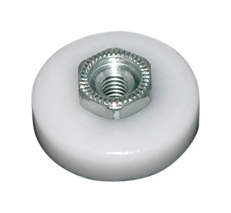 Barton Kramer 7/8 In. D X 1/4 In. L Nylon/Plastic Shower Door Wheel 2 Pk