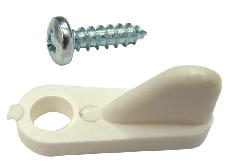 Barton Kramer White Nylon Screen Clip 1 Pk