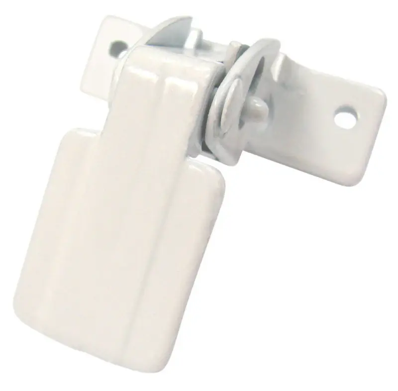 Barton Kramer Satin White Aluminum Door Latch 1 Pk