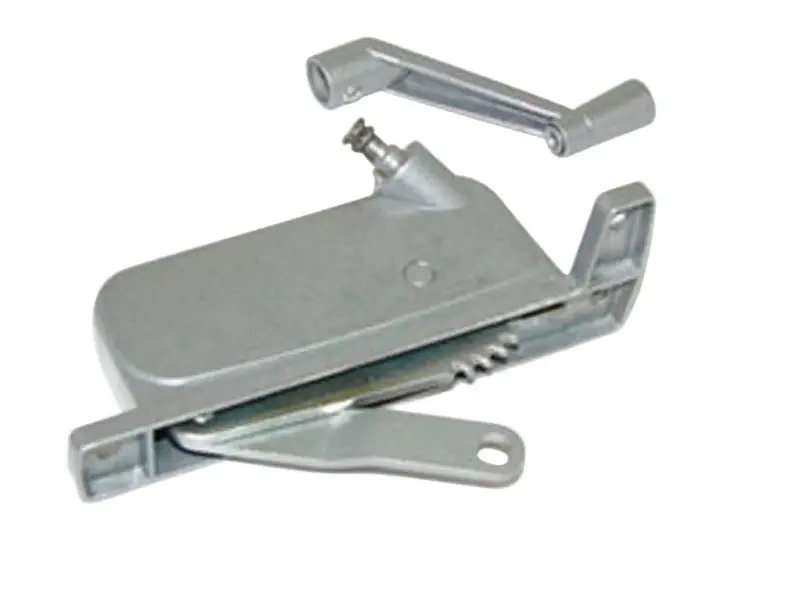 Silver Cast Metal Right Awning Window Operator 5-1/4 In. Model 736c