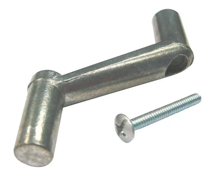 Silver Zinc Crank Handle For Awning Windows - Model 862c