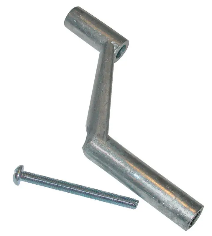 Silver Die-cast Zinc Crank Handle For Mobile Home Windows - Model 863