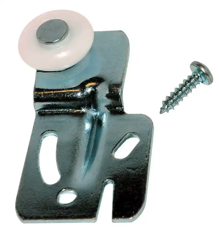 Barton Kramer 7/8 In. D X 0.25 In. L Mill Silver Steel Closet Door Hanger 2 Pk