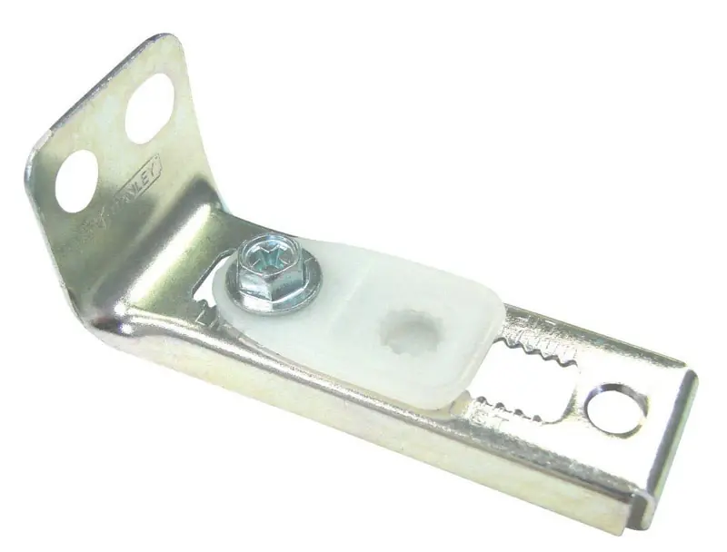 Barton Kramer 2-3/4 In. L Mill Silver Steel Bi-Fold Door Pivot Jamb Bracket 2 Pk