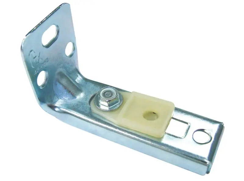 Barton Kramer 2-7/8 In. L Mill Silver Steel Bi-Fold Door Pivot Jamb Bracket 2 Pk