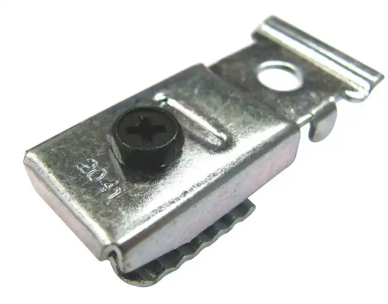 Barton Kramer 1.9 In. L Mill Steel Clip For Bifold Closet Door Track 2 Pk