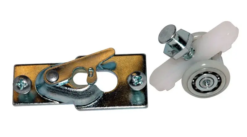 Barton Kramer 2.25 In. L Chrome Silver Steel Closet Door Hanger Set 1 Pk