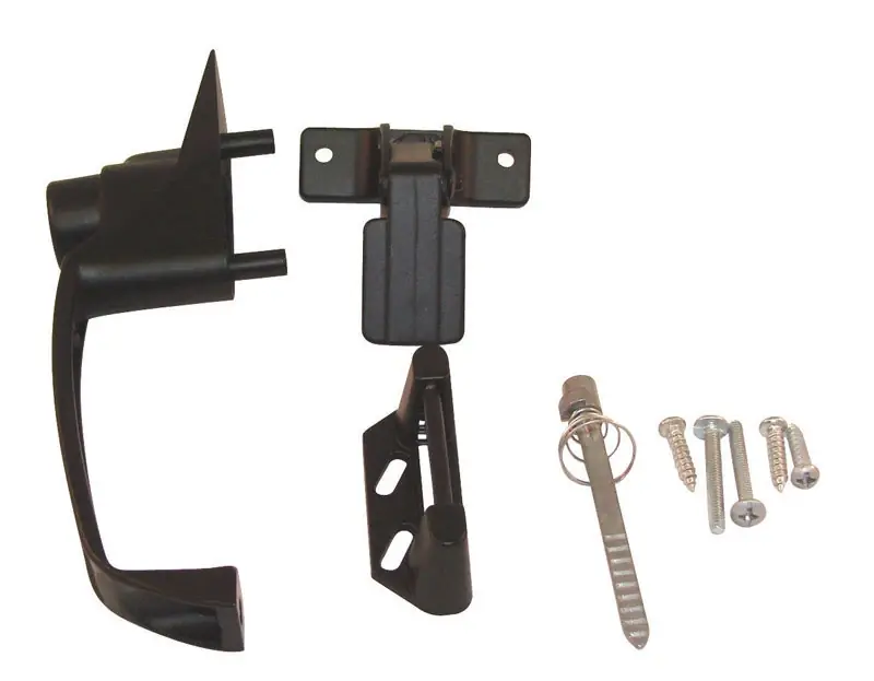 Barton Kramer 4 In. L Powder Coated Bronze Aluminum Patio Door Handle Set