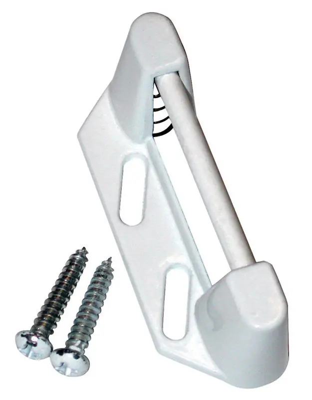 Barton Kramer Satin White Steel Latch Strike 1 Pk