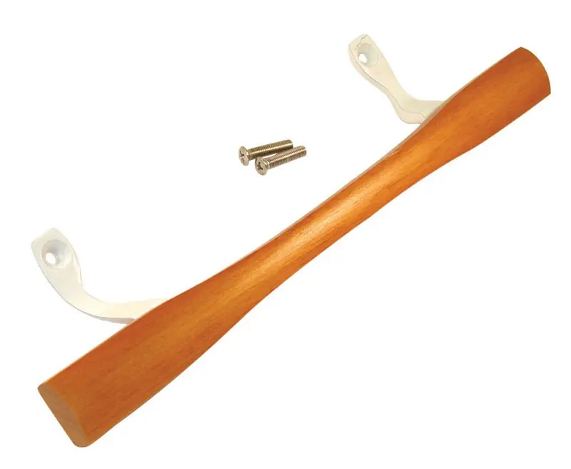 Barton Kramer 6 In. L Brown Wood Sliding Door Handle