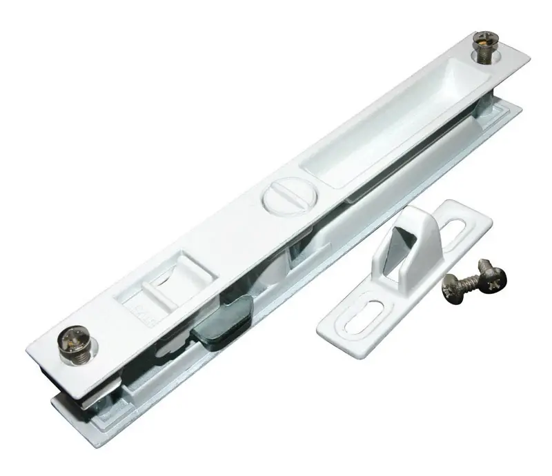 Zinc Sliding Glass Door Lock Set With 6.625-in Handleset Model 444wc