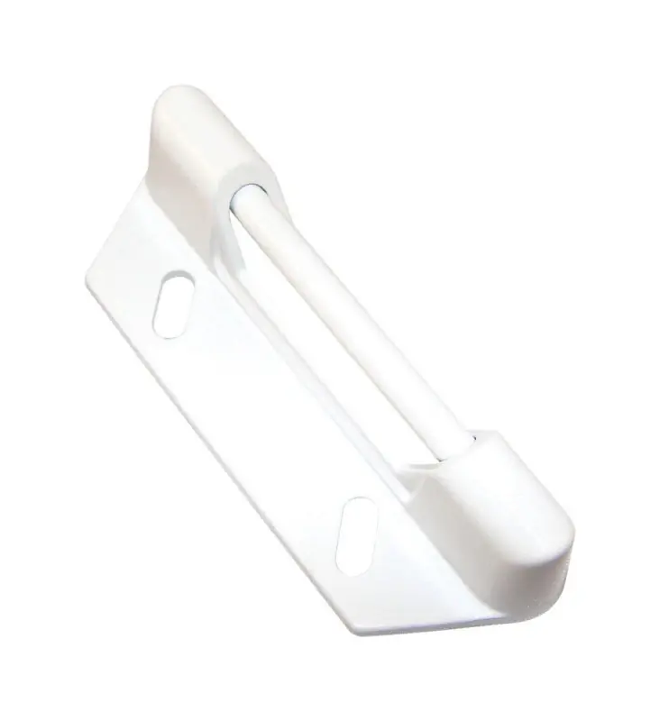 Barton Kramer Satin White Aluminum Door Latch 1 Pk