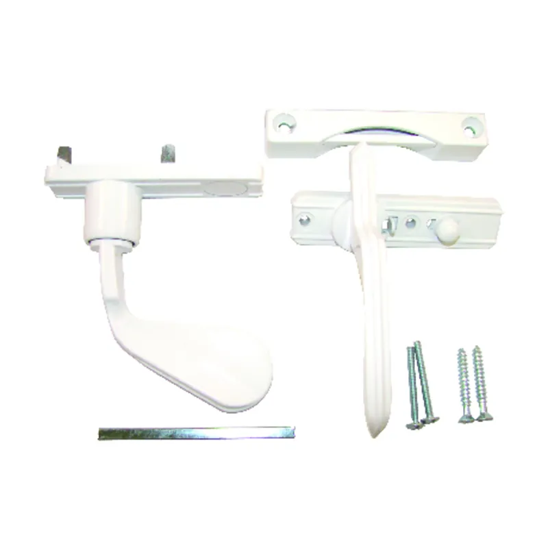 Barton Kramer Satin White Metal InSwing Latch 1 Pk