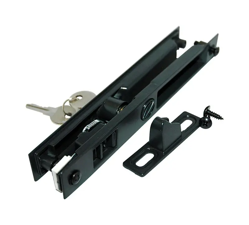 Bronze Sliding Glass Door Lock Set - Model 445bc For Patio Doors