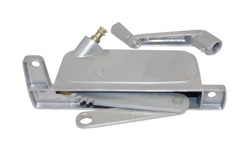 Silver Aluminum Left-handed Awning Window Operator For Nu-air Model 245