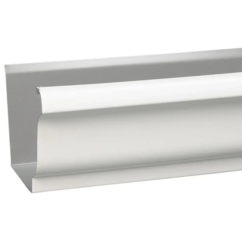 Amerimax 4.75 In. H X 6 In. W X 120 In. L White Aluminum K Gutter