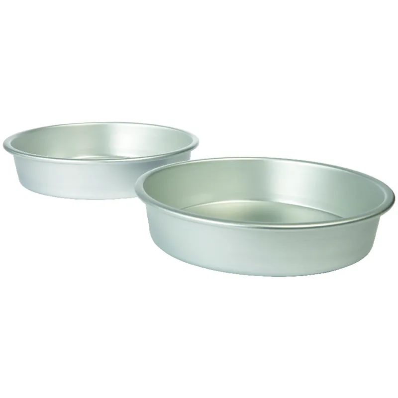 Wilton 9 In. W X 9.9 In. L Aluminum Round Cake Pan Silver 2 Pc