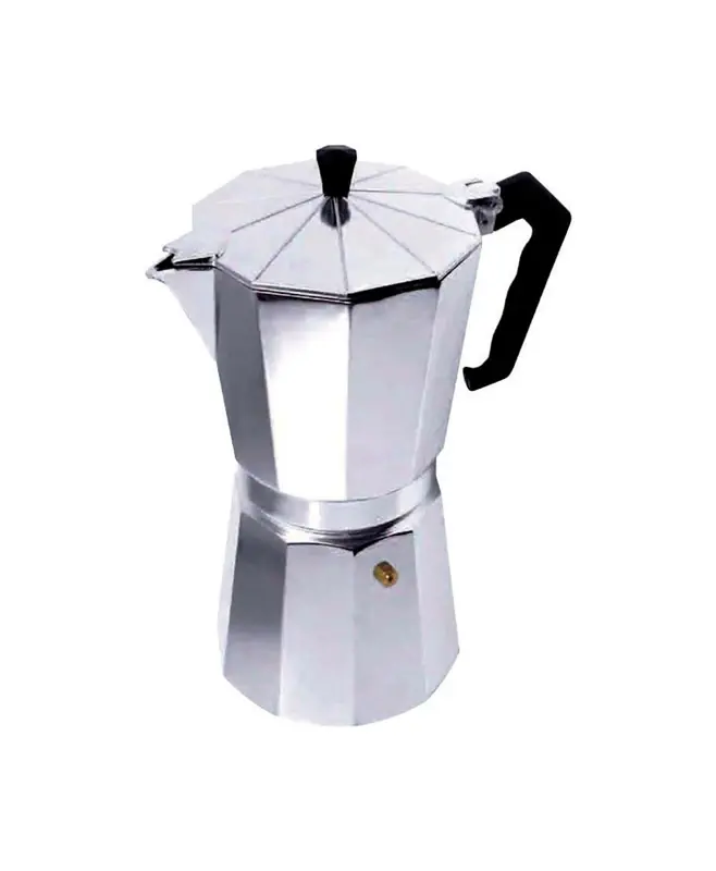 3 Cup Aluminum Silver Espresso Maker - Stovetop Coffee Pot