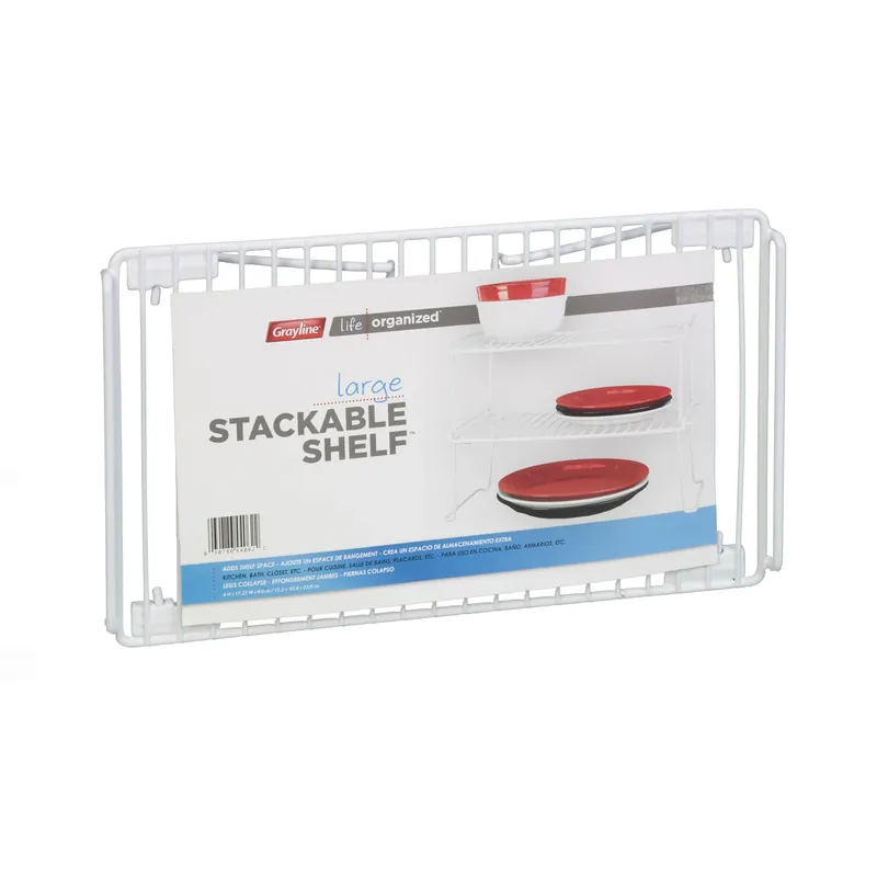 Life Organized 6 In. H X 9 In. W X 17-1/3 In. L Stackable Shelf