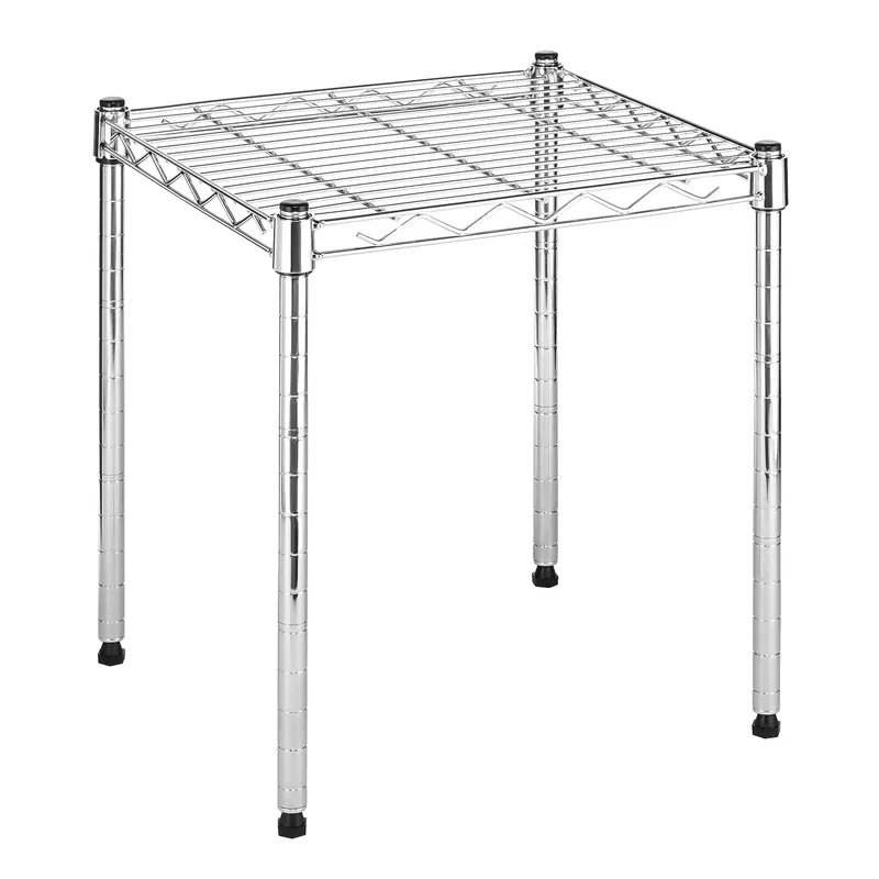 15 In. H X 15 In. W X 14 In. L Chrome Stackable Shelf - Heavy-duty Design