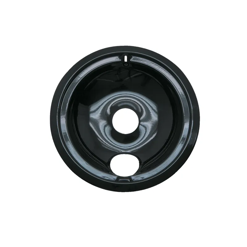 Electric Range Drip Pan, B Series Plug-In Element, Porcelain, 6 In.