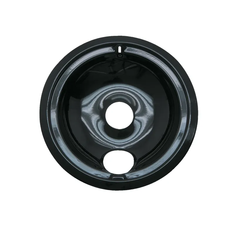 Electric Range Drip Pan, B Series Plug-In Element, Porcelain, 8 In.