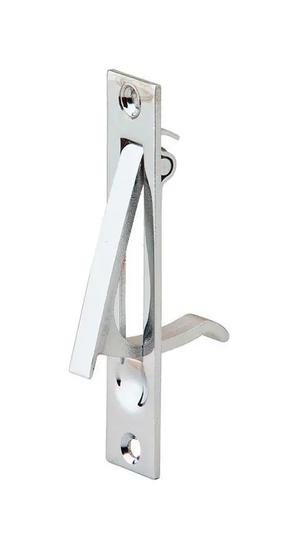 3-7/8 In. L Bright Chrome Brass Sliding Door Edge Pull Model 230b26