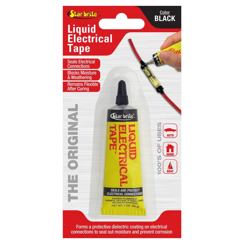 4 In. W X 7 In. L Black Vinyl Liquid Electrical Tape - 1 Oz.