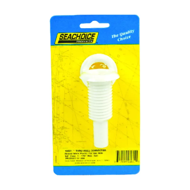 Seachoice Polished Plastic 5/8 In. W Thru Hull Connector 1 Pk