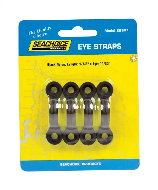 Seachoice Polished Nylon 1-7/8 In. L X 11/32 In. W Eye Straps 4 Pk