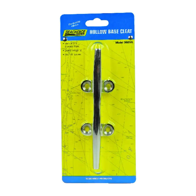 Seachoice Stainless Steel 6 In. L Hollow Base Cleat 1 Pk