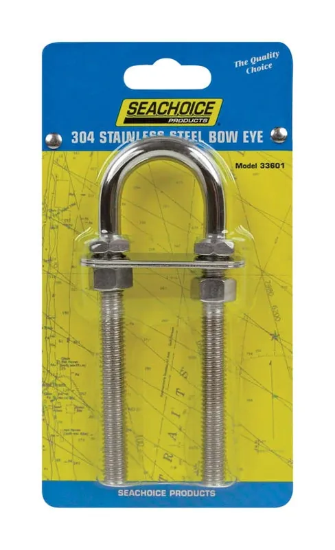 Seachoice Heavy‑Duty 2.25" Stainless Steel Bow Eye – 3200 lb Load Capacity