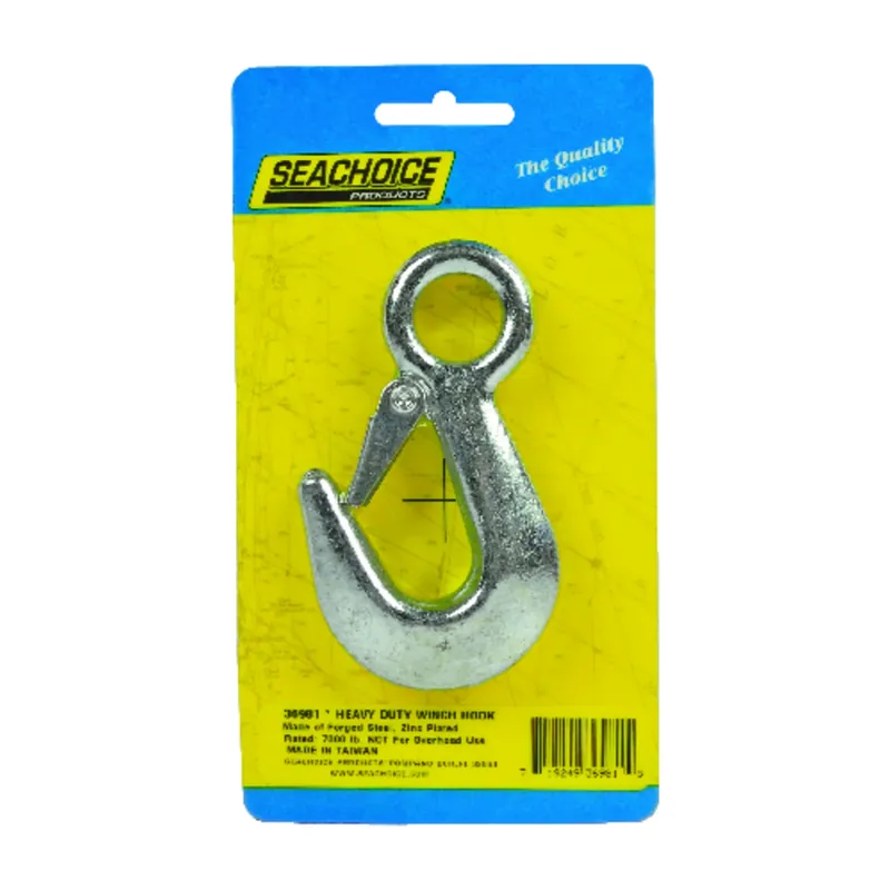Seachoice Zinc-Plated Steel 3-7/8 In. L X 5/8 In. W Winch Hook 1 Pk