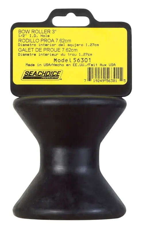 Rubber Bow Roller, 3 Inch Length, 1/2 Inch Inner Diameter, Heavy Duty