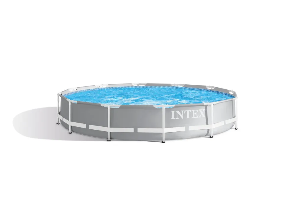 Prism Frame 12 Ft. X 30 In. Round Metal Above Ground Pool With Pump