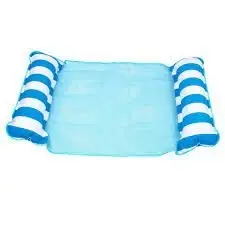 4-in-1 Monterey Hammock Swimming Pool Float, Orange/white Stripe
