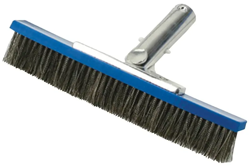 Pool Algae Brush, Steel Bristles, 10 In.
