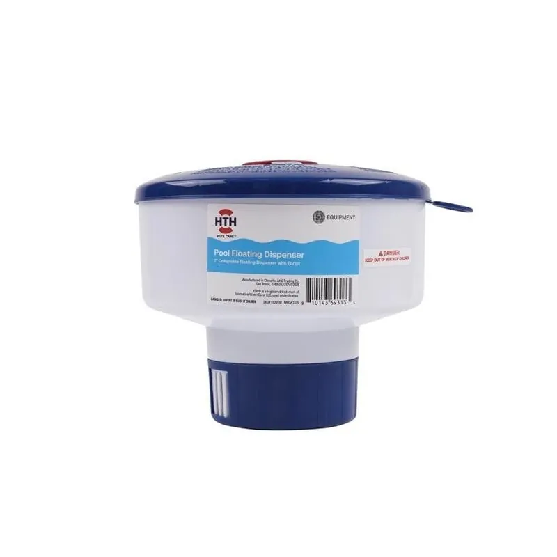 HTH 7‑Inch Floating Chlorine Dispenser – Automatic Pool Sanitizer