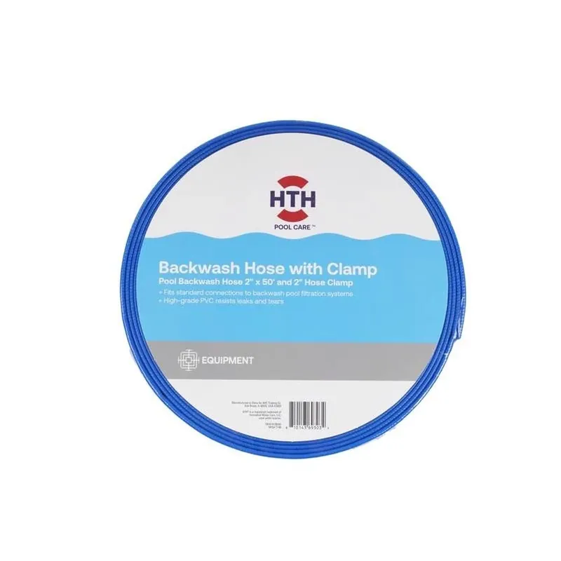 HTH 2‑Inch × 50‑Foot Pool Backwash Hose – Heavy‑Duty Water Return Line