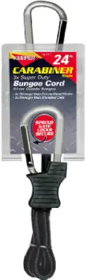 Keeper Black/Yellow Bungee Cord 24 In. L X 0.315 In. 1 Pk
