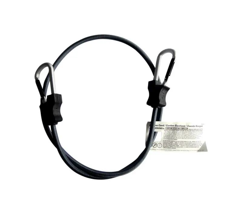 Keeper Black Carabiner Style Bungee Cord 48 In. L X 0.315 In. 1 Pk