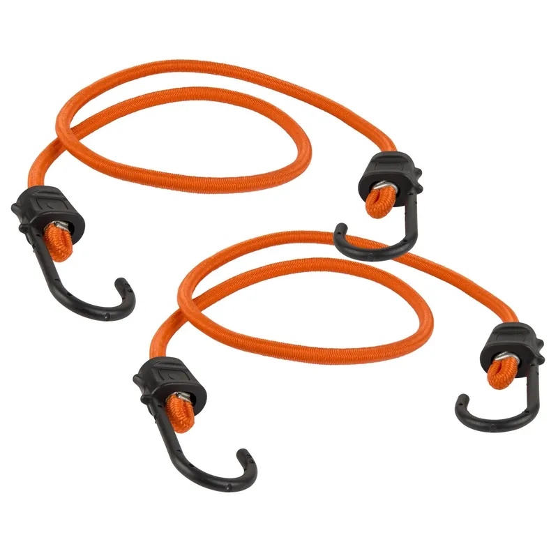Keeper Orange Bungee Cord 36 In. L X 0.315 In. 2 Pk
