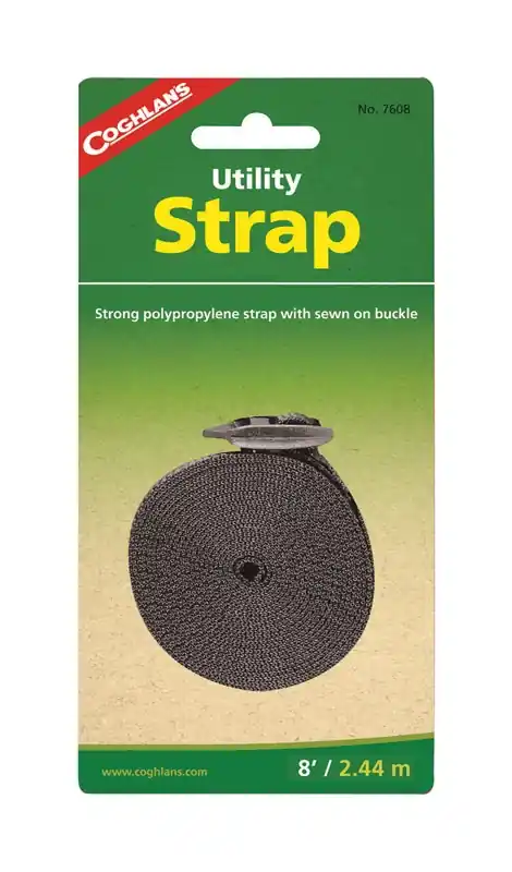 Coghlan‘s 1 In. W X 8 Ft. L Black Utility Strap 1 Lb 1 Pk