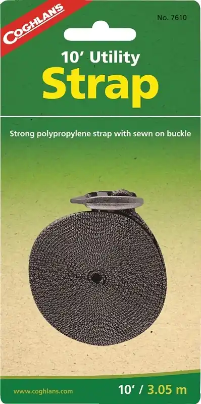 Coghlan‘s 1 In. W X 10 Ft. L Black Utility Strap 1 Lb 1 Pk