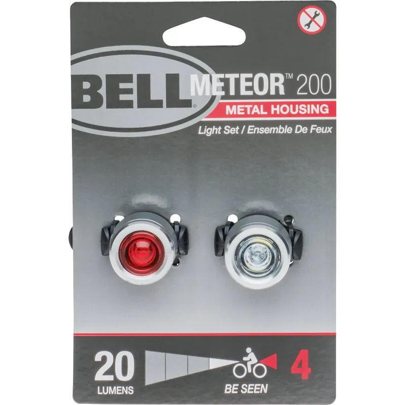 1 Clear & 1 Red Led Bicycle Light Set - Model 7133307