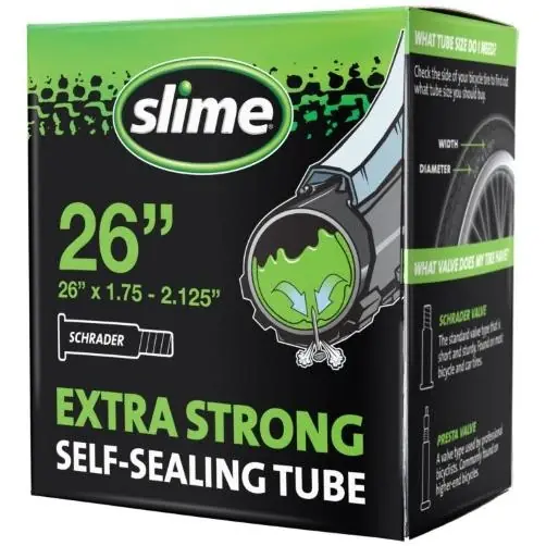 Self-sealing Bicycle Tube, 26" X 1.75" - 2.125" With Schrader Valve