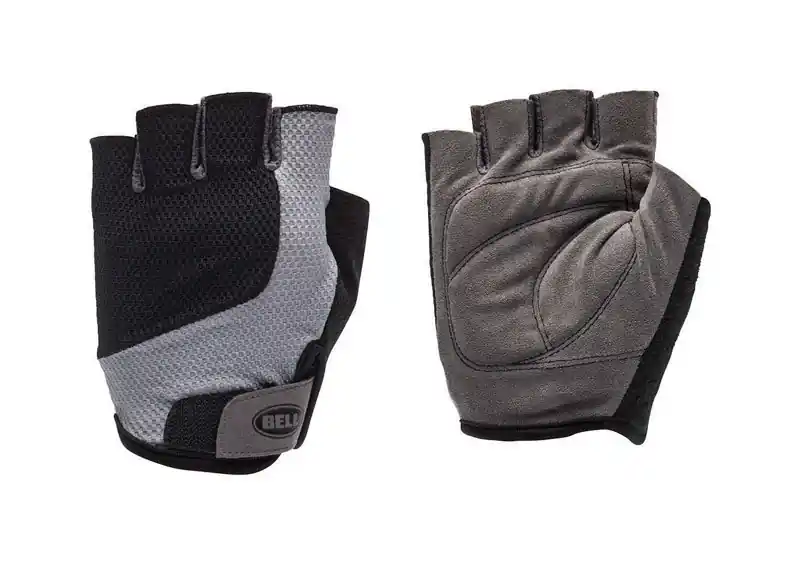 Breeze 400 Half Finger Cycling Gloves, Black Suede, Size S/m