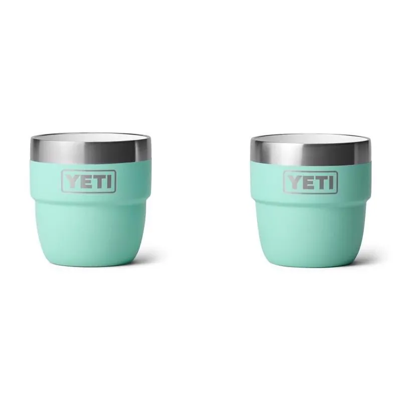 YETI Rambler 4‑oz Seafoam Insulated Stainless‑Steel Cup – BPA‑Free, Stackable